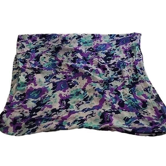 Purple/Black/White/Aqua Infinity Scarf - Picture 1 of 5